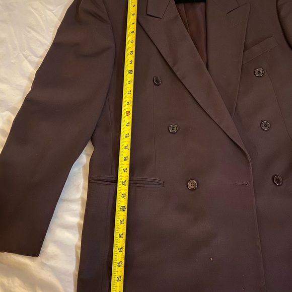 Maroon 6-Button Suit Coat from Bachrach - Picture 3 of 6